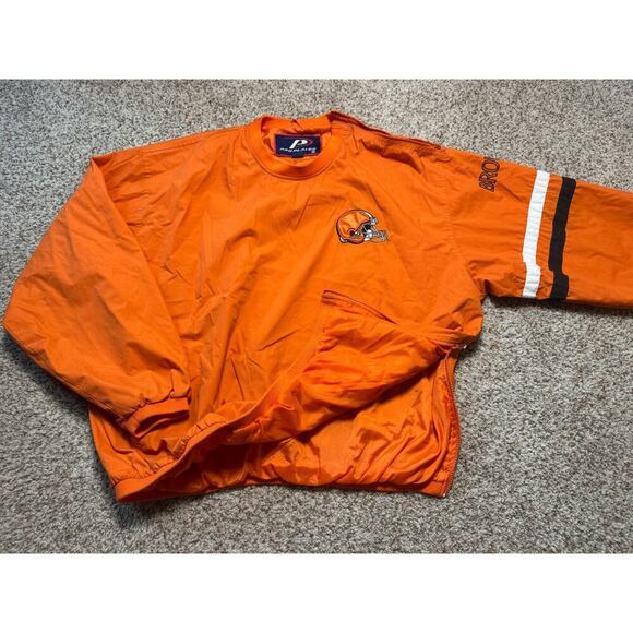 VINTAGE 90's NFL Football Pro Player XXL CLEVELAND BROWNS Windbreaker Jacket - Picture 4 of 16